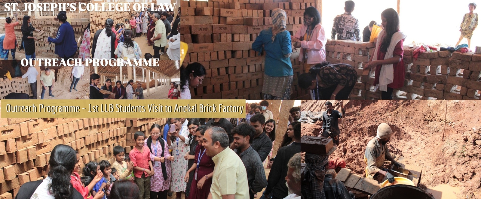 Outreach Programme - 1st LLB Students Visit to Anekal Brick Factory