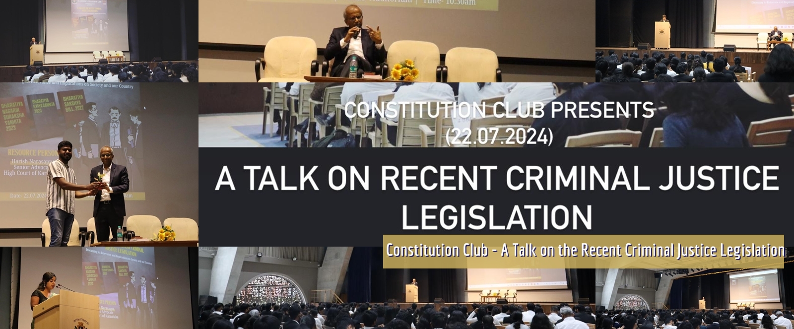 Constitution Club - A Talk on the Recent Criminal Justice Legislation
